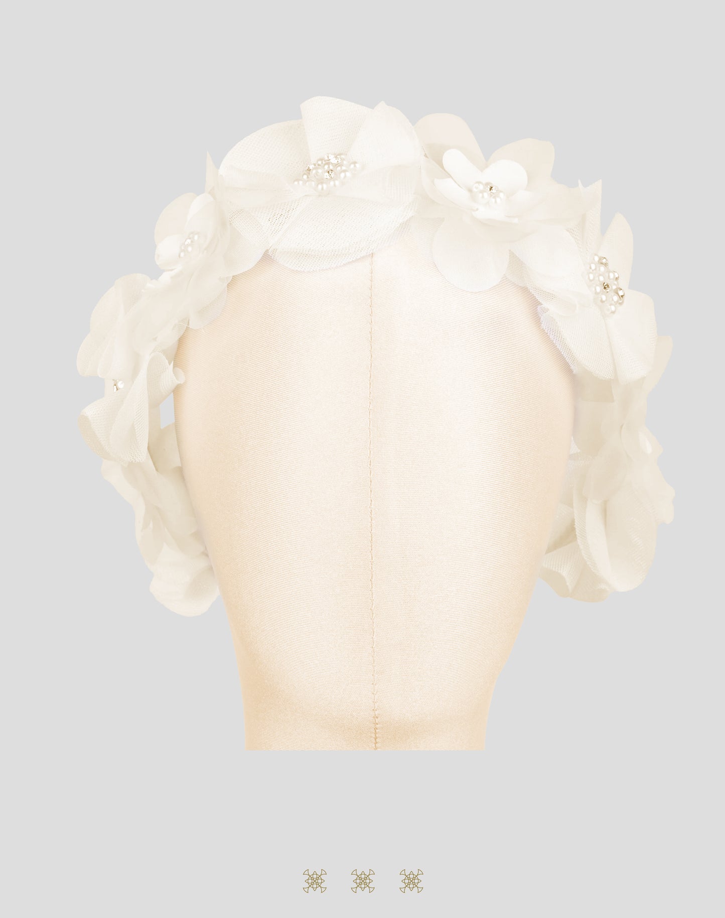 Corona de flores hueso A2-020