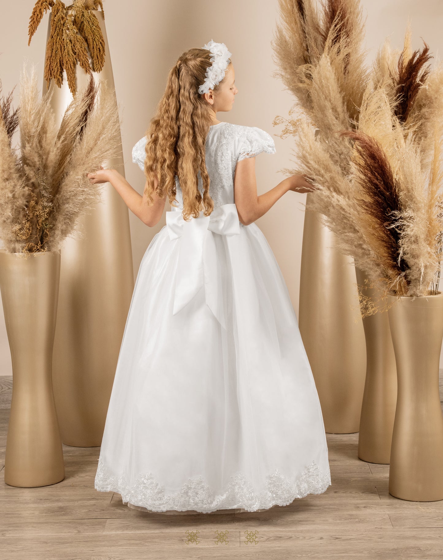 Vestido de Primera comunión blanco A7-006