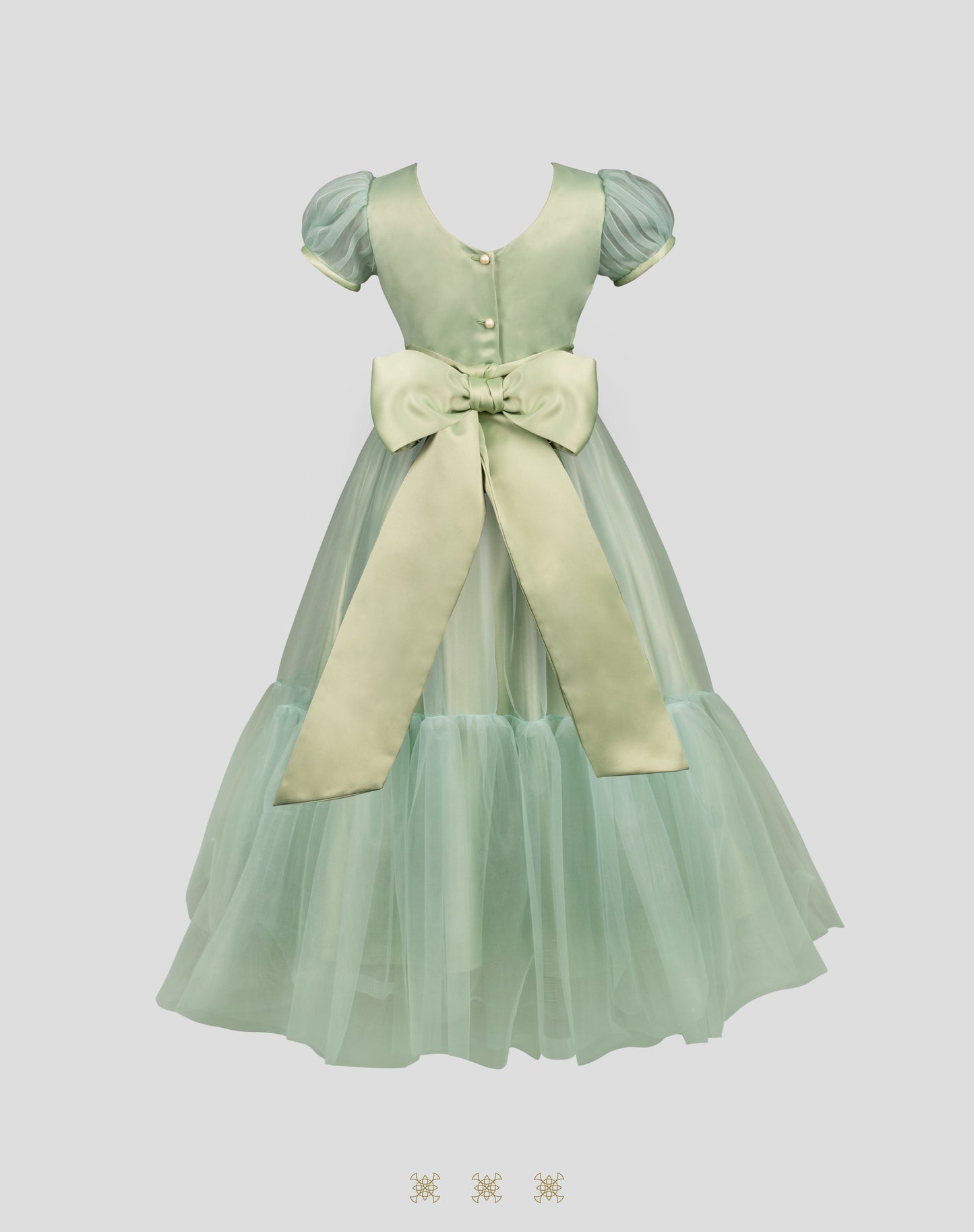Vestido Infantil verde B7-006