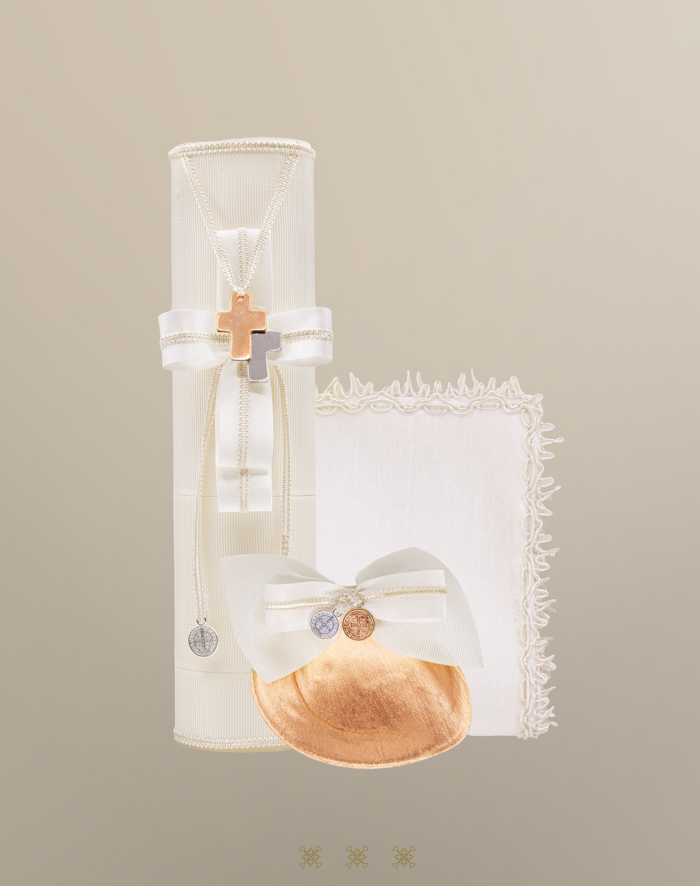 Set de vela bautizo hueso 92-016