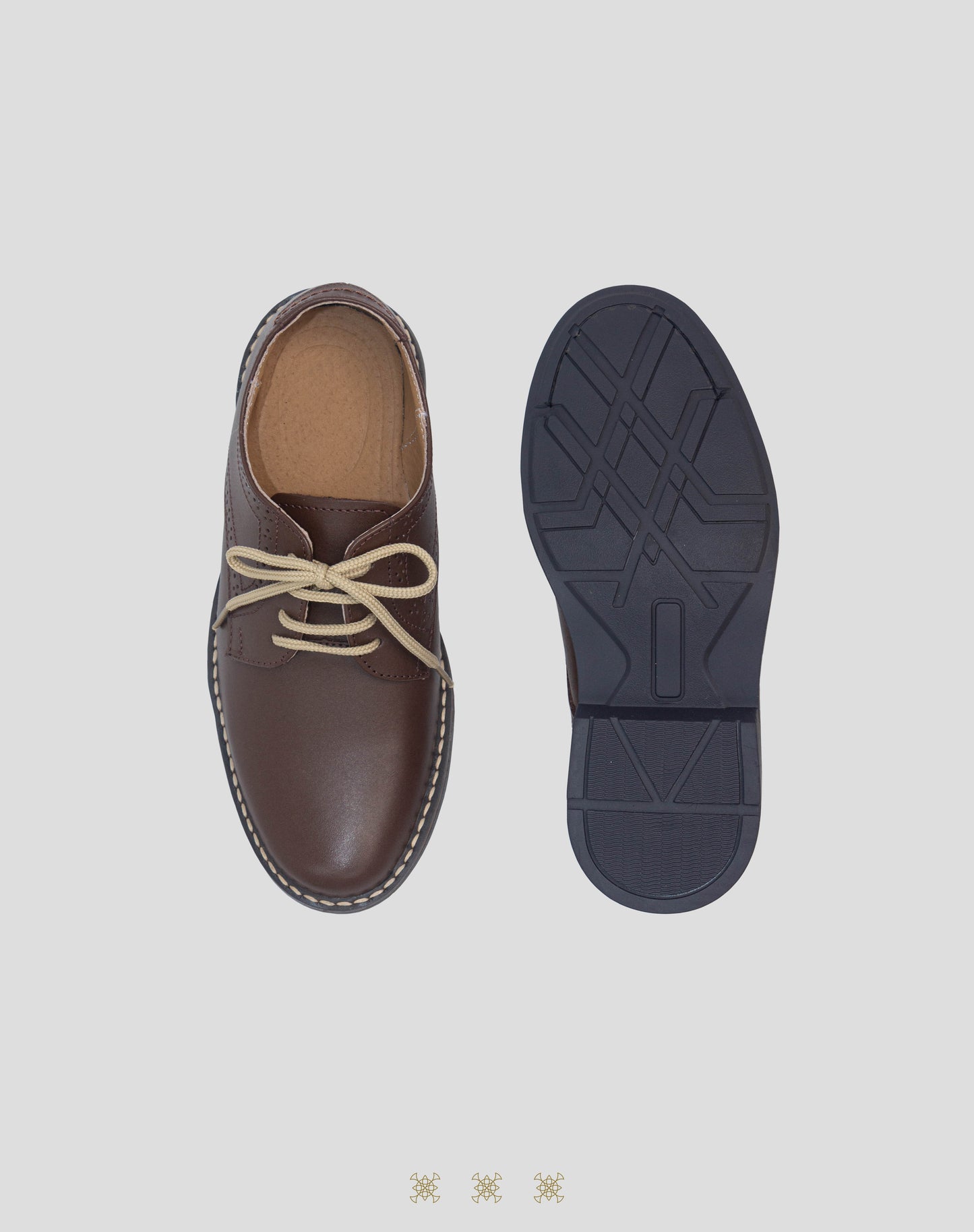 Zapato formal juvenil café A4-002