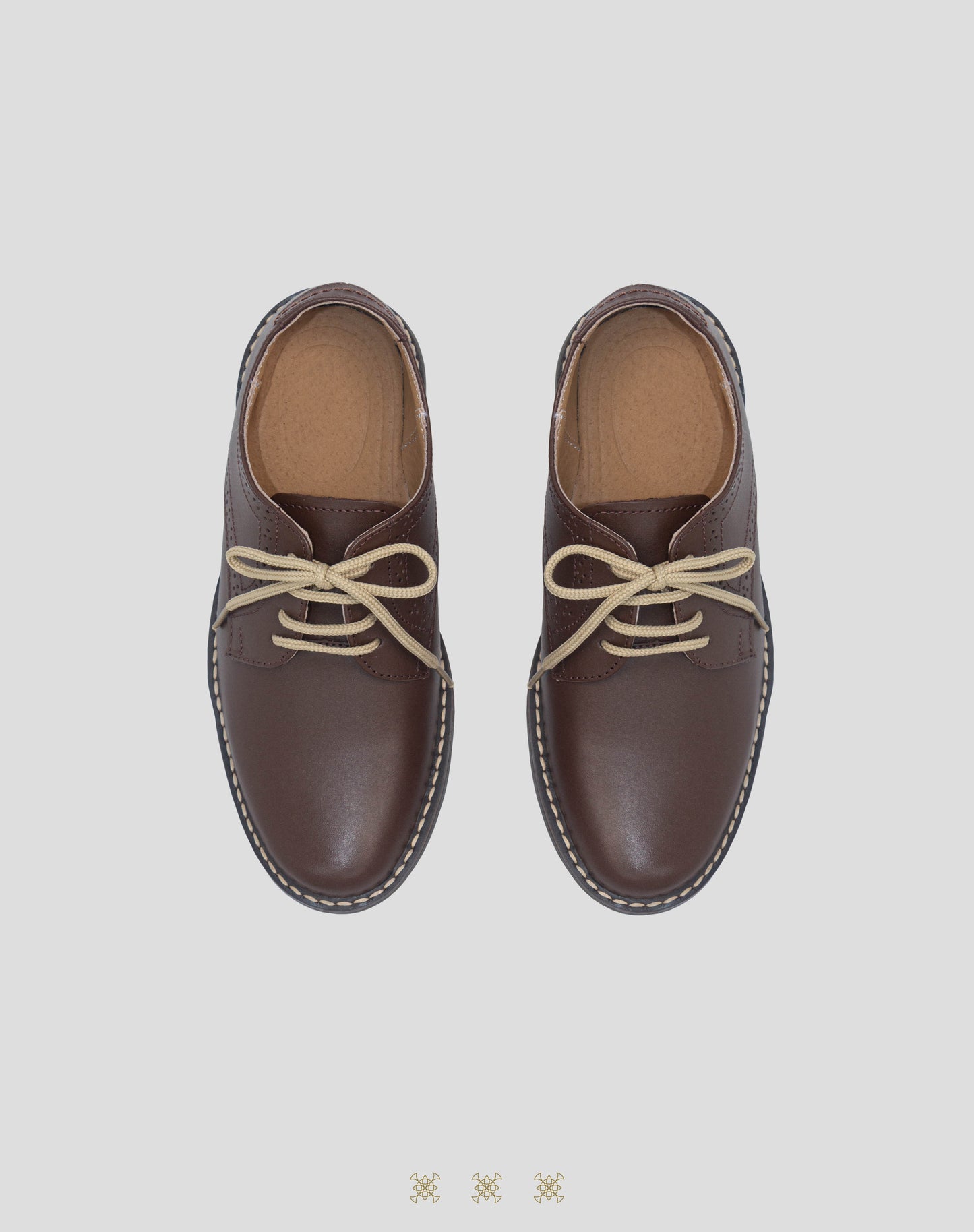 Zapato formal juvenil café A4-002