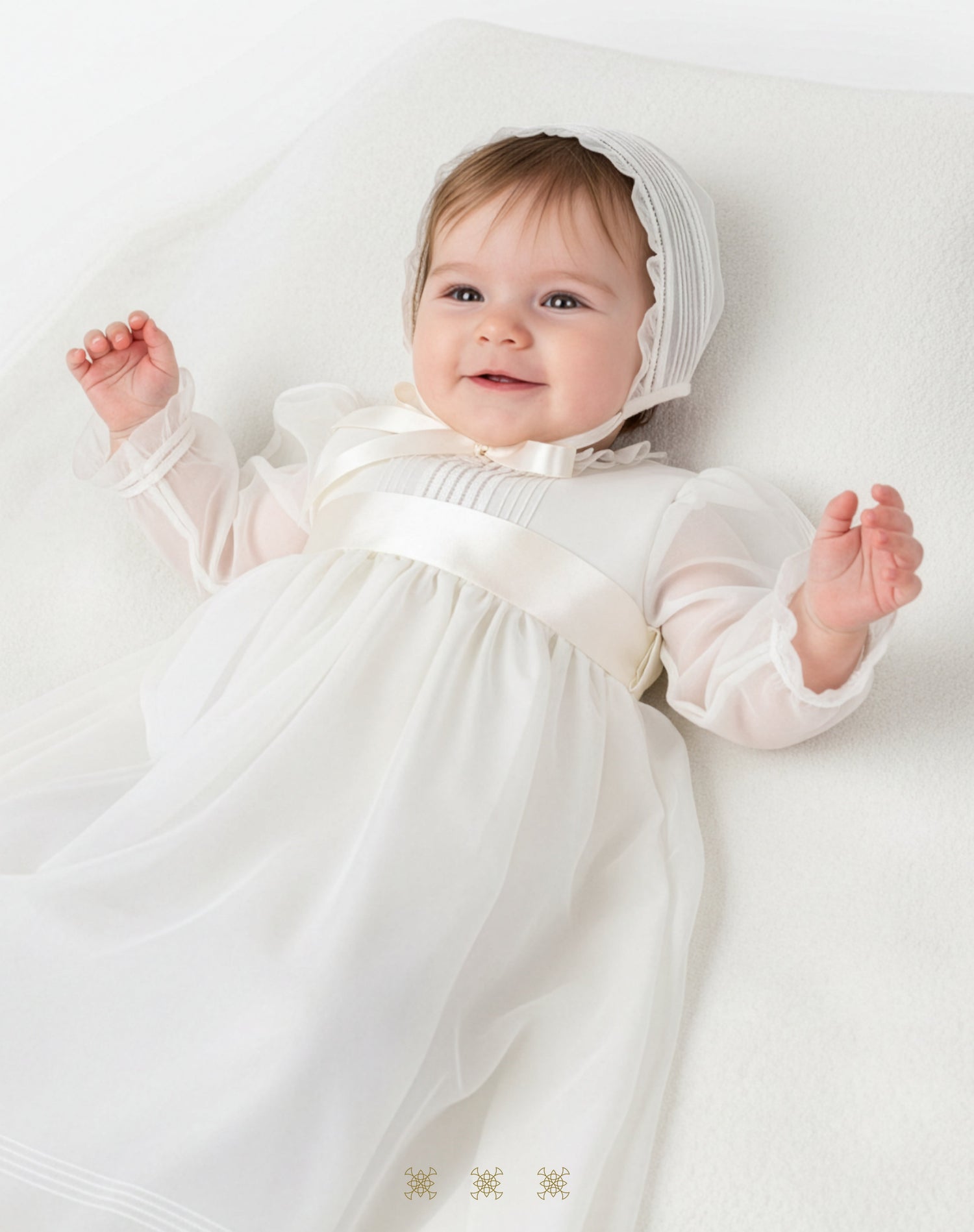 Ropones y batitas de niña para bautizo