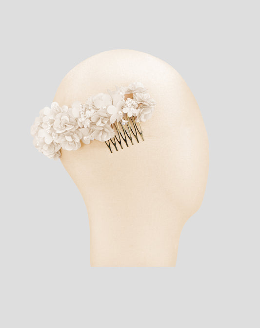 Tocado de flores hueso 02-228