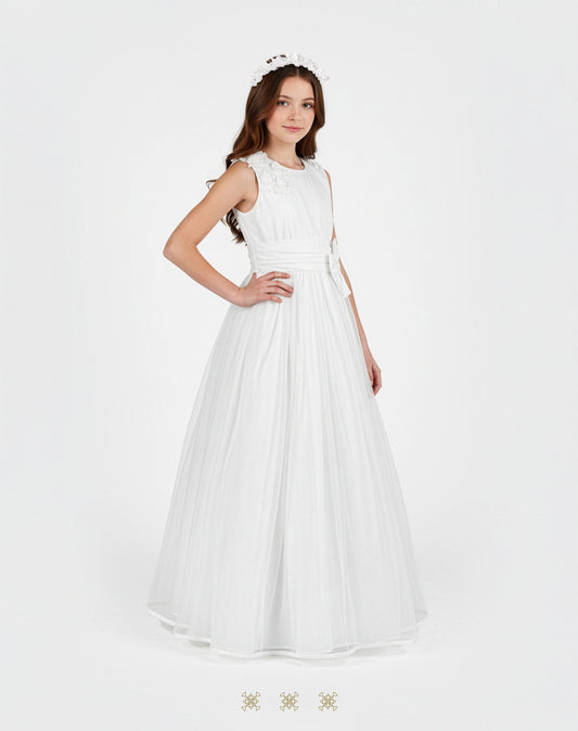 Vestido de Primera comunión blanco 02-288