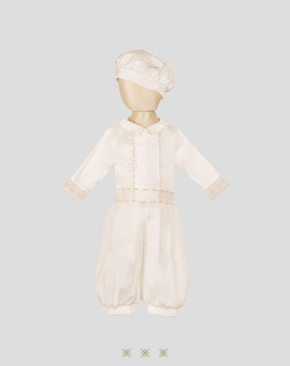 Ropón  de bautizo para niño 02-474