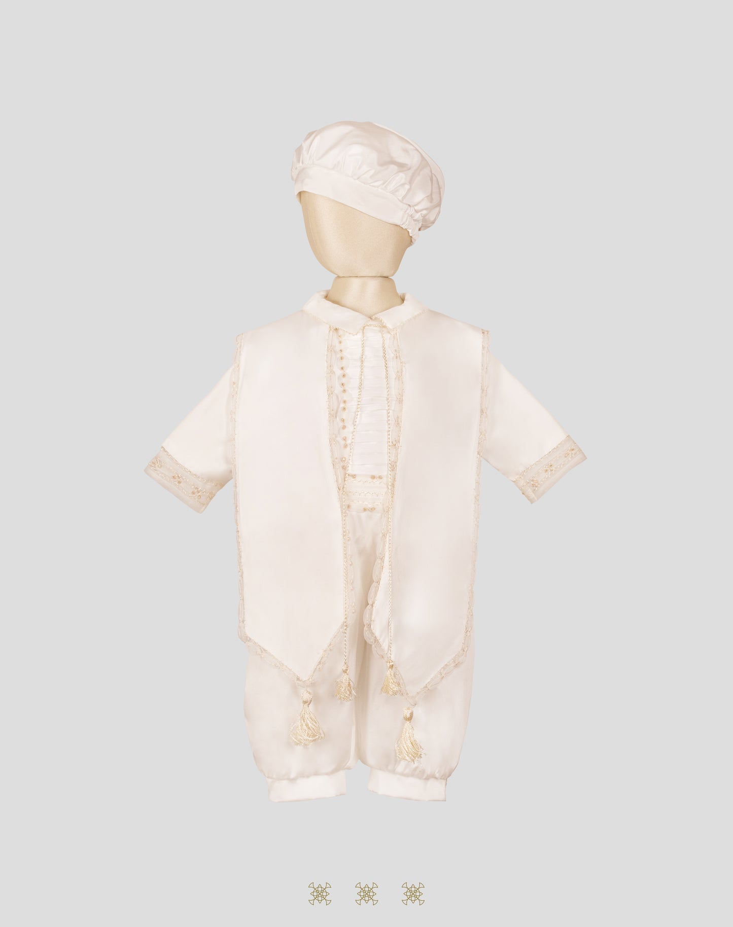Ropón  de bautizo para niño 02-474