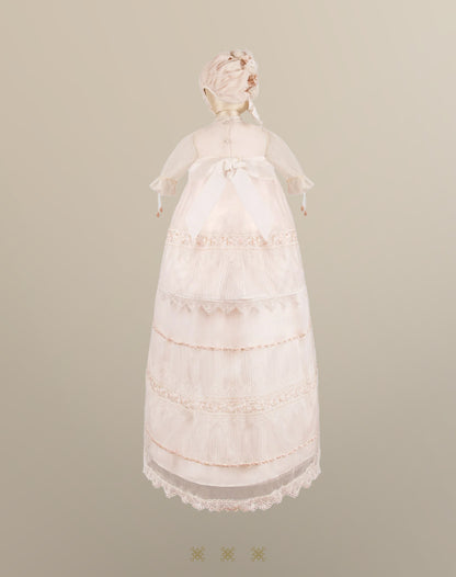 Ropón de bautizo de niña 02-537