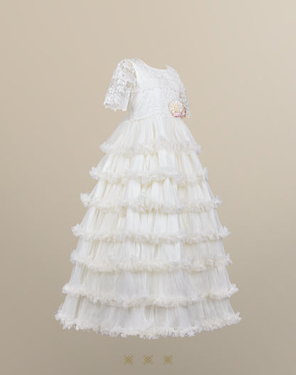 Vestido juvenil hueso 02-547