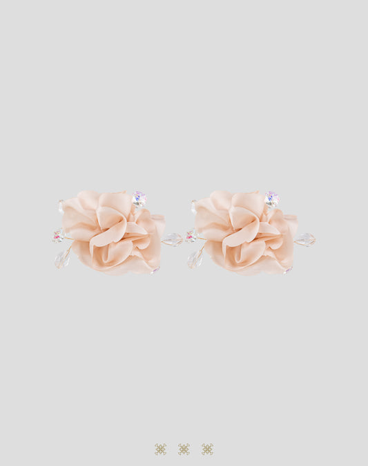 Moños para niña hueso / rosa 02-551