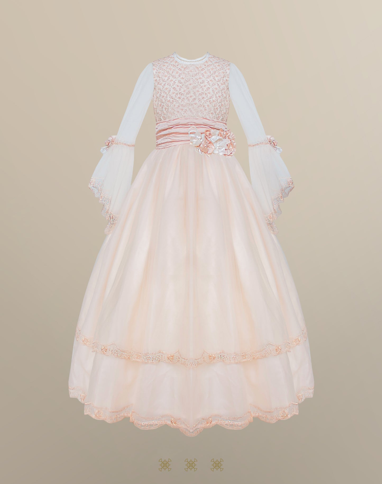 Vestido rosa de Primera comunión 02-605