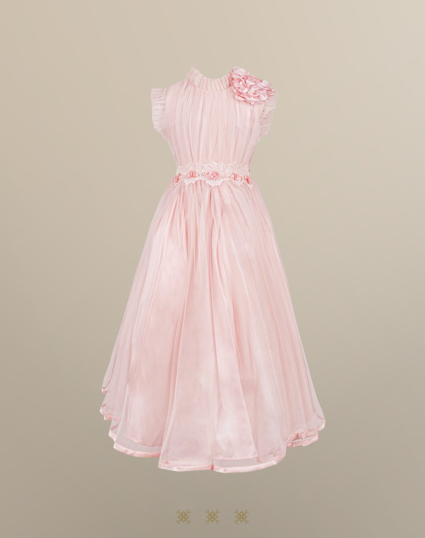 Vestido Infantil Rosa 02-631
