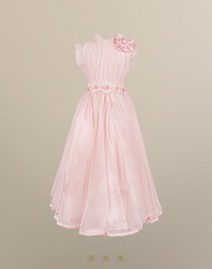 Vestido Infantil Rosa 02-631