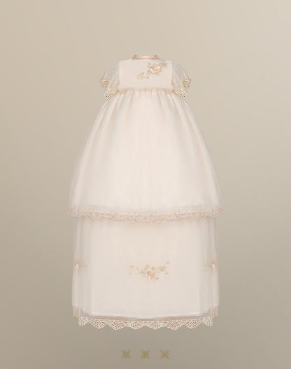 Ropón de bautizo de niña 02-639