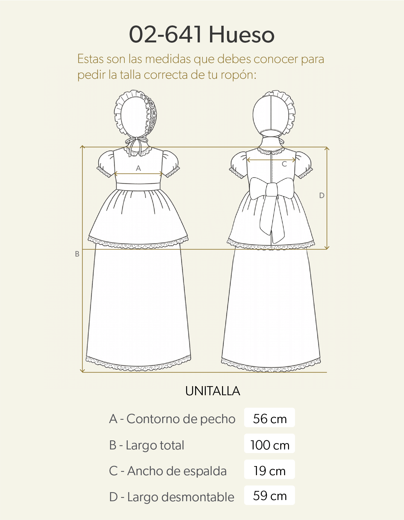Ropón de bautizo de niña 02-641