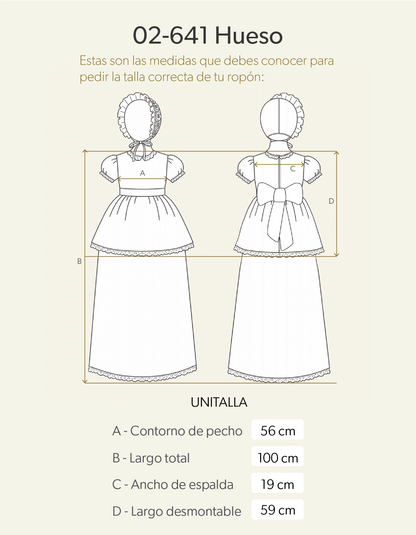 Ropón de bautizo de niña 02-641