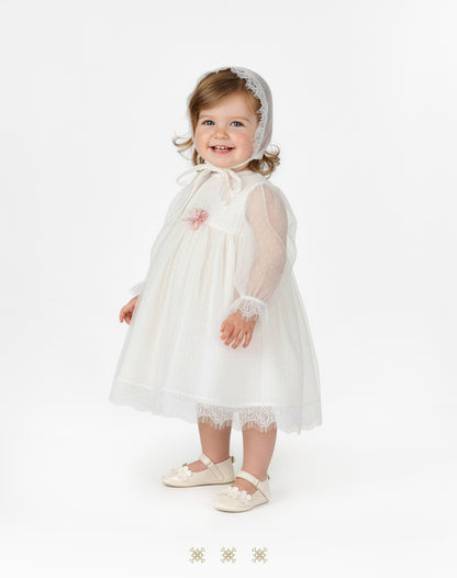 Batita Infantil hueso / rosa 02-721