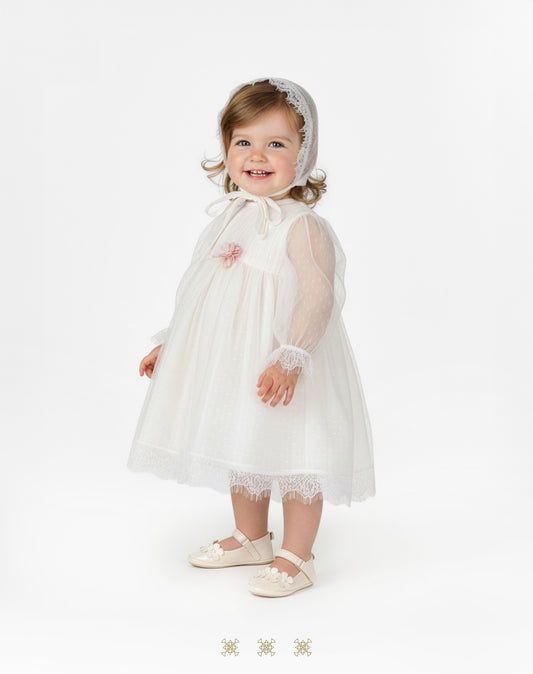 Batita Infantil hueso / rosa 02-721