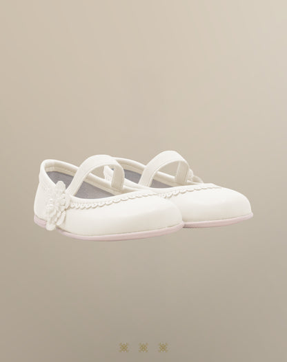 Zapatos de niña hueso 03-076