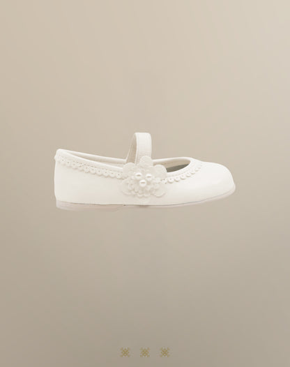 Zapatos de niña hueso 03-076