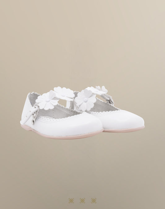 Zapatos de niña infantil blanco 03-079
