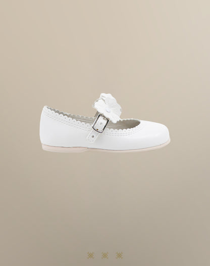 Zapatos de niña infantil blanco 03-079