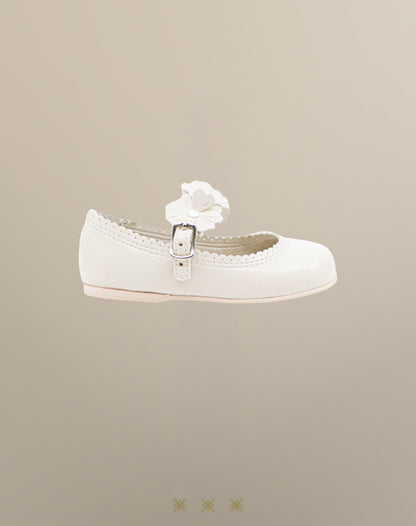 Zapatos de niña hueso 03-079