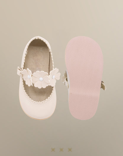 Zapatos de niña hueso 03-079