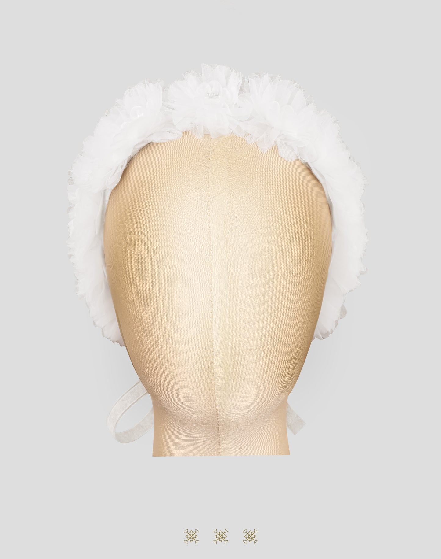 Corona de flores blanco 03-228