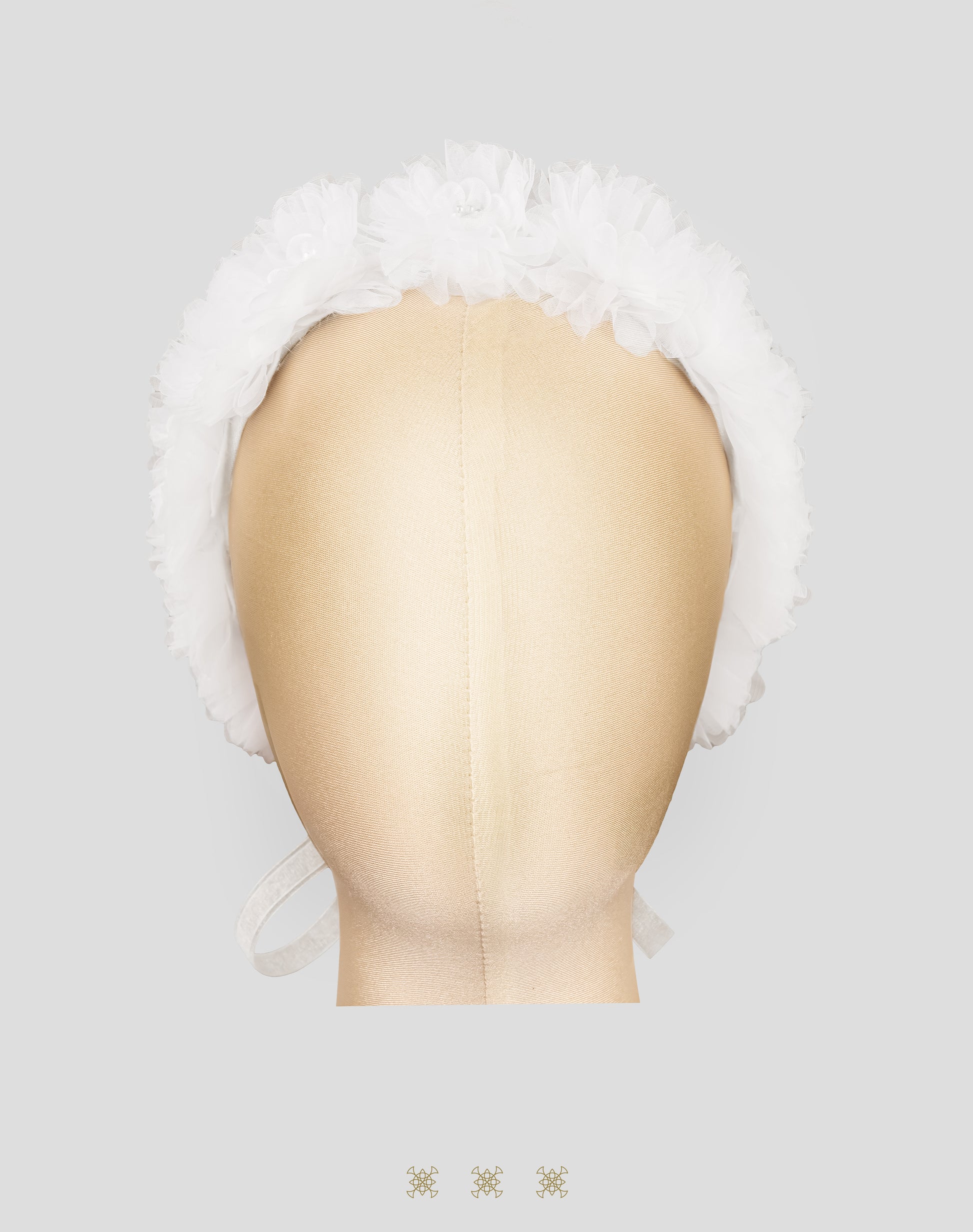 Corona de flores blanco 03-228