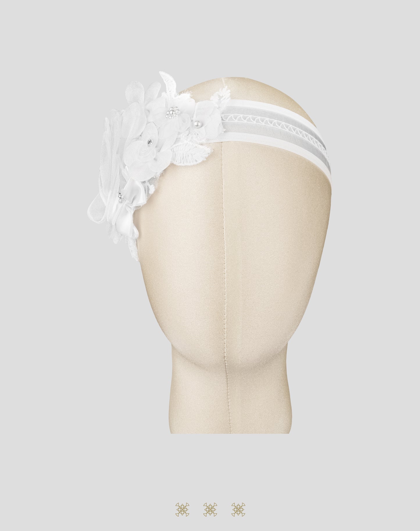 Tiara para bebé blanco 03-345
