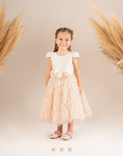 Vestido Infantil Rosa 03-348