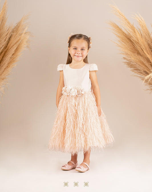 Vestido Infantil Rosa 03-348