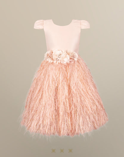Vestido Infantil Rosa 03-348