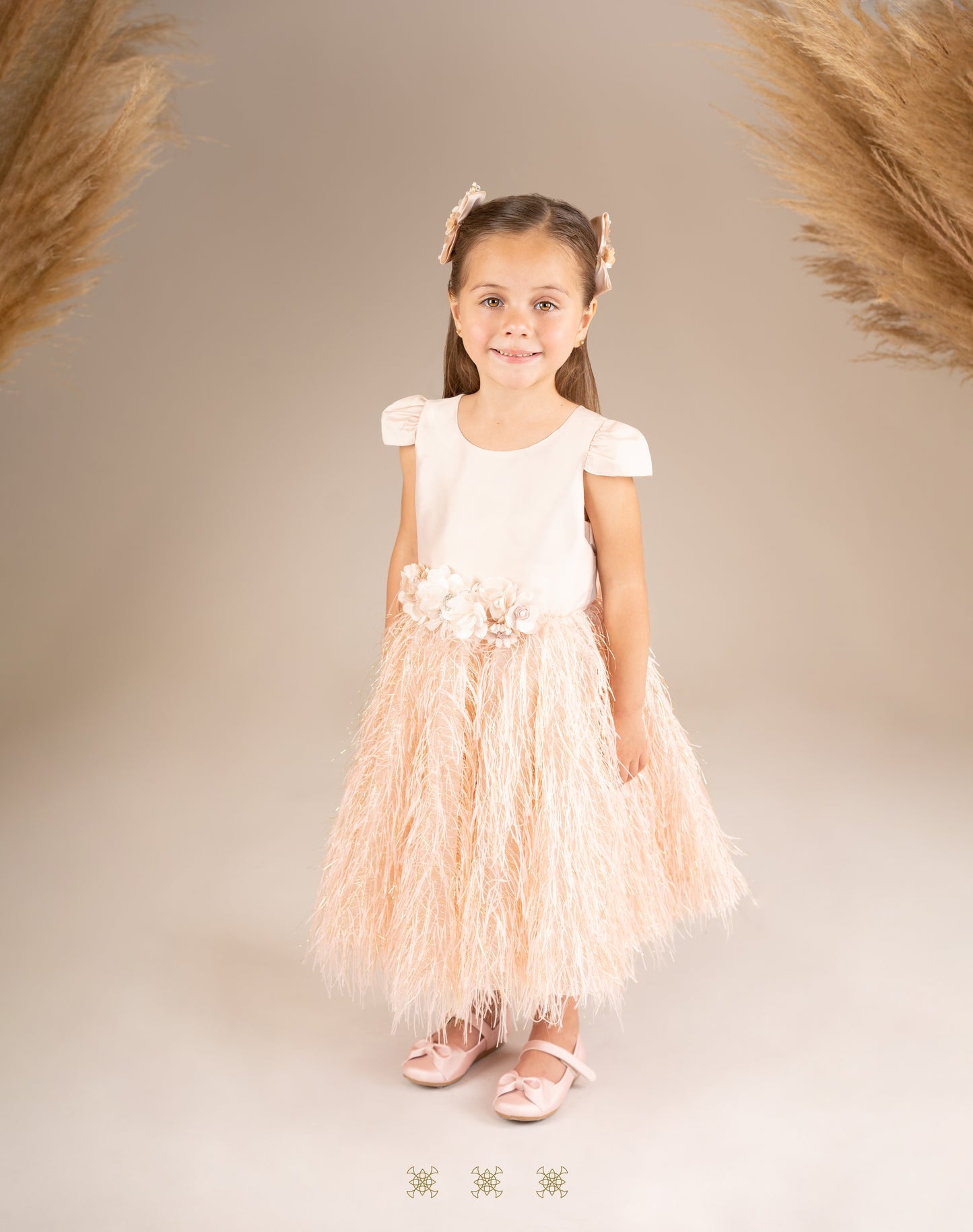 Vestido Infantil Rosa 03-348
