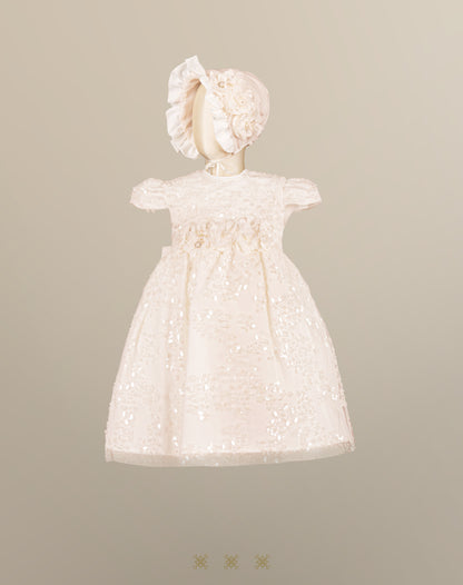 Ropón de bautizo de niña 03-660