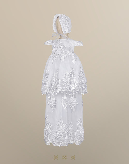 Ropón de Bautizo blanco 03-674