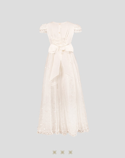 Vestido juvenil hueso 03-680