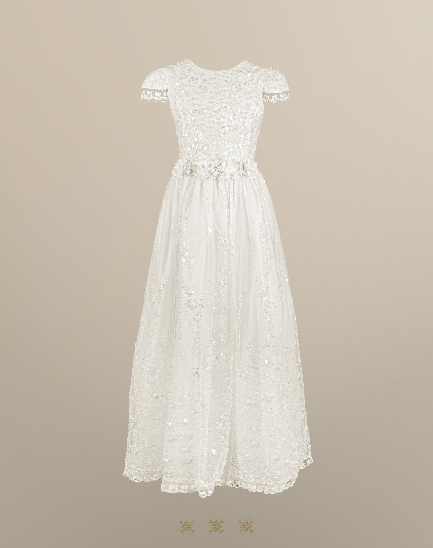 Vestido de Primera comunión hueso 03-680