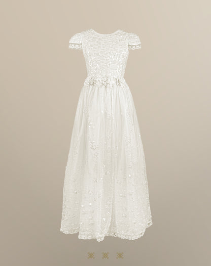 Vestido de Primera comunión hueso 03-680