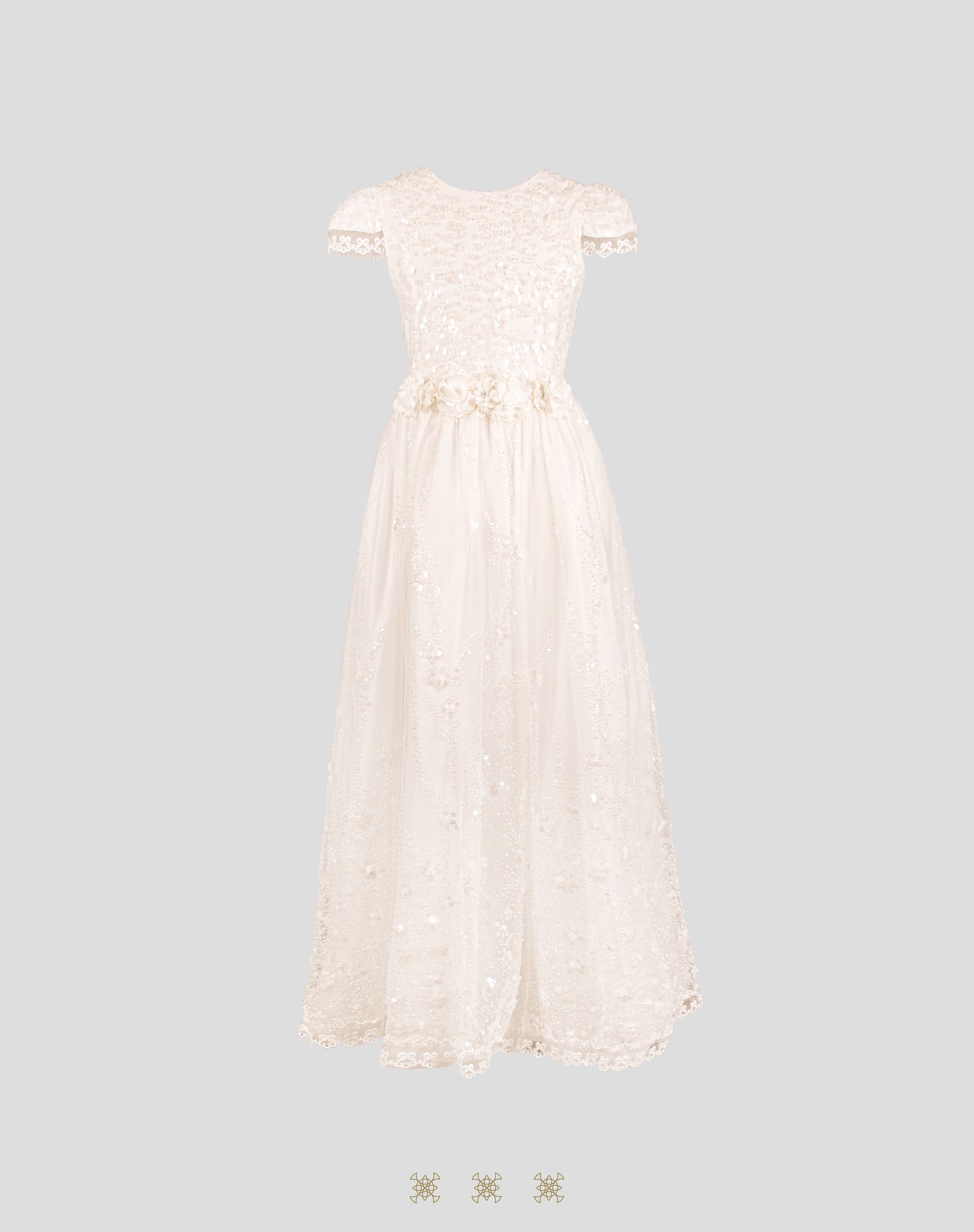 Vestido juvenil hueso 03-680
