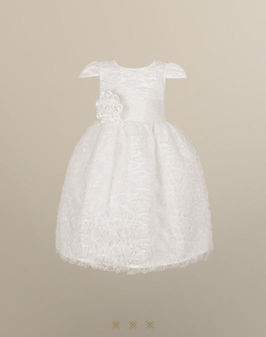 Vestido Infantil Hueso 03-681