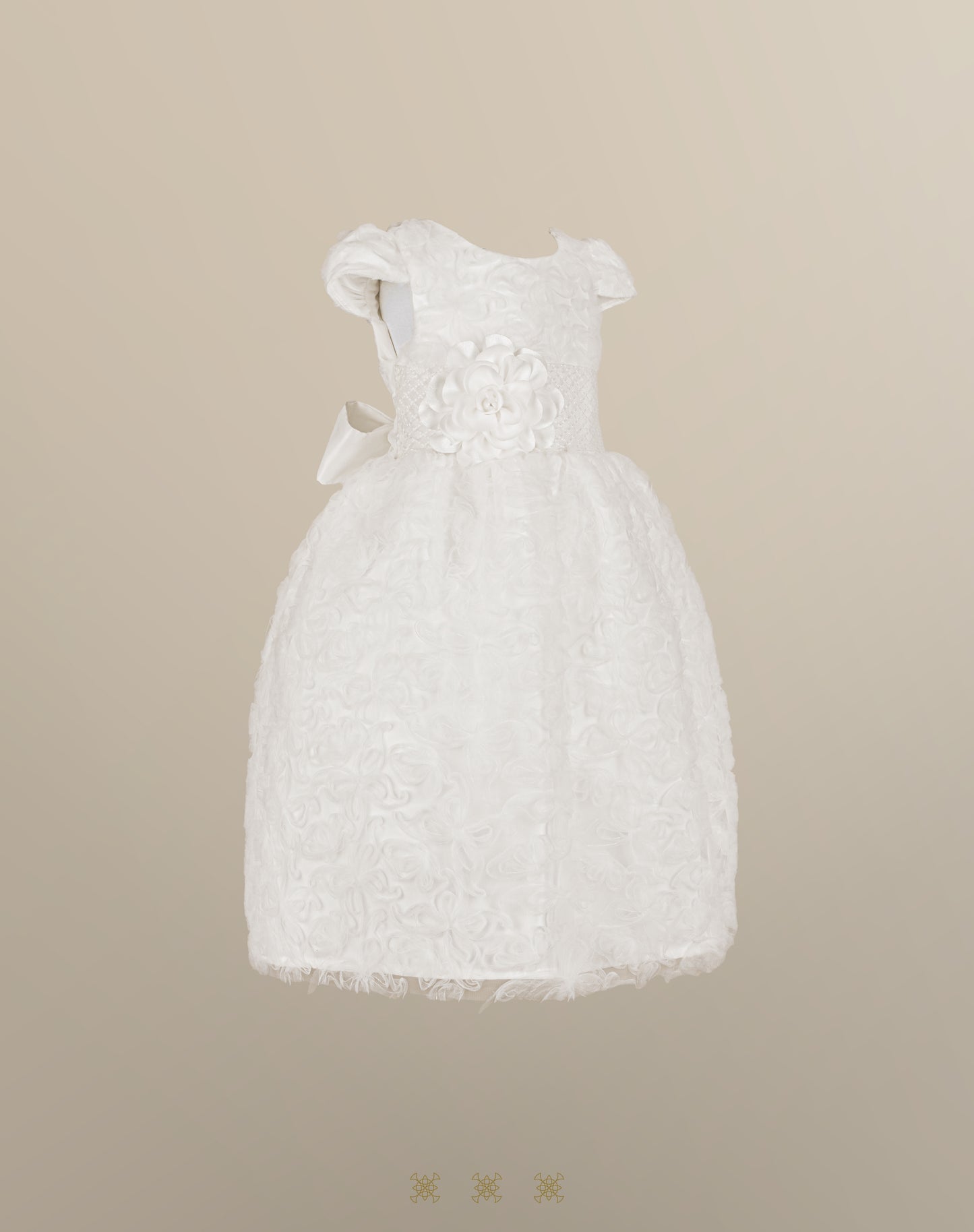 Vestido Infantil Hueso 03-681