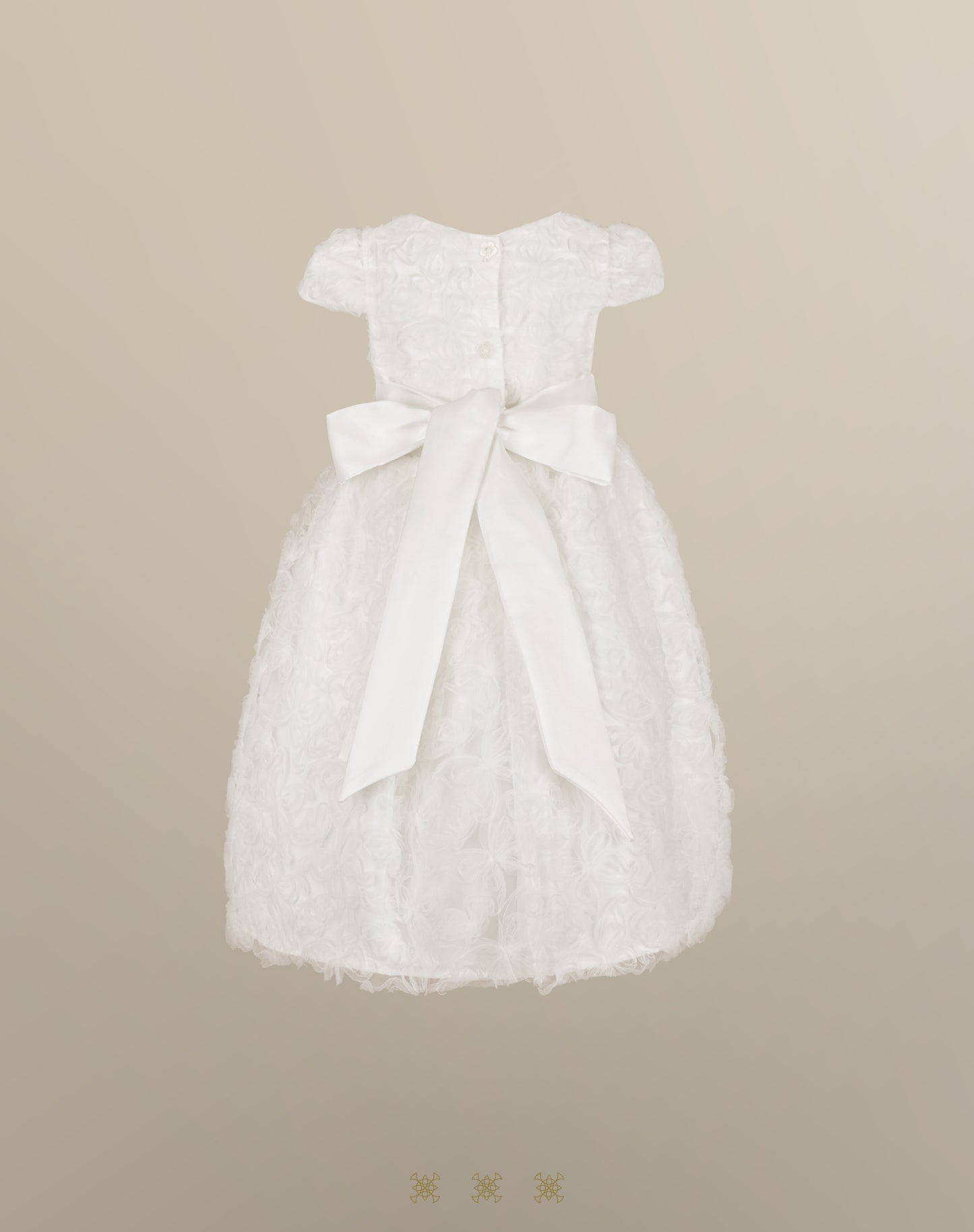 Vestido Infantil Hueso 03-681