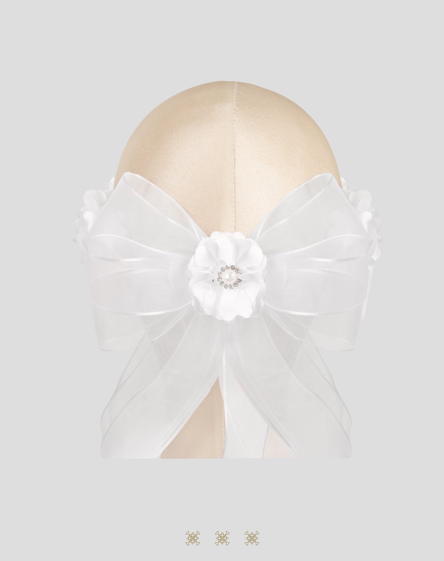 Corona de flores blanca 04-039