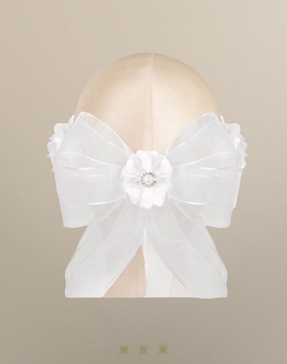 Corona de flores blanca 04-039
