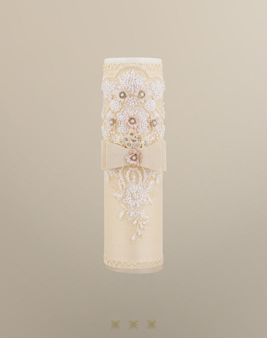 Cirio de boda beige 04-326