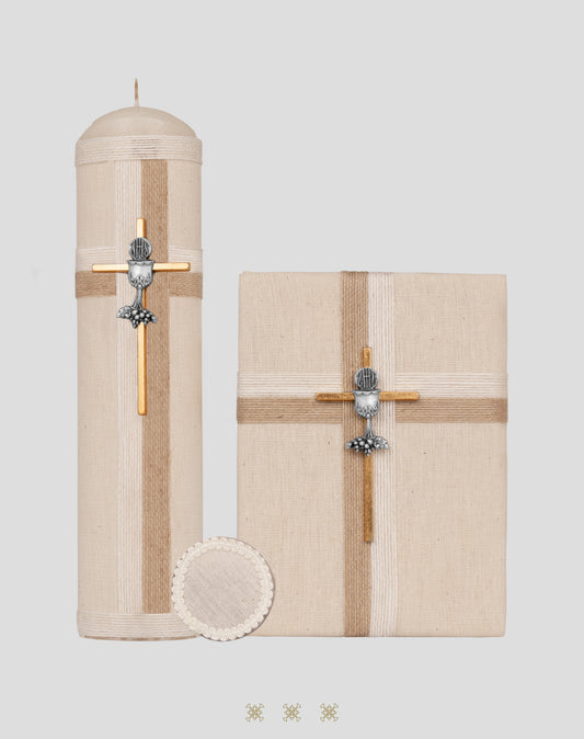 Set comunión beige 04-428