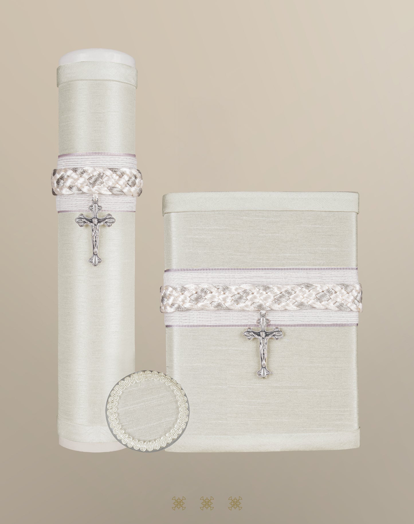 Set de vela primera comunión beige 04-430