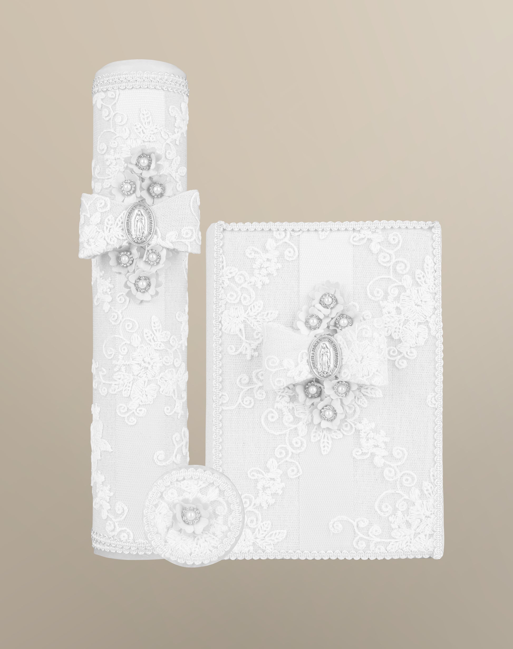 Set de vela blanco primera comunión 04-454